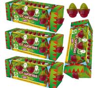 Christmas Fizzy & Fruit Flavour Gummy Sweets - Cola, Foam, and Elf-Shaped Jellies - Fun Stocking Filler Treats for Kids & Adults - Hrb (4 x Tube, Sweet & Sour Fruit Flavour Chewy Sweets)