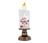 Christmas Flameless Candle Light - Realistic LED Candle Glow Christmas Snow Design Candle Light Swirling Water Glittering Spinning Candles | for Home, Office, Bedroom, Living Room Holiday Decor