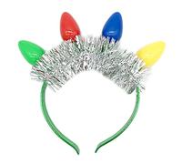 Christmas Flashing LED Headband Fun And Festive Light Bulb For Kids Adults Glow Accessories Party Favor Christmas Led Light Bulb Headband Glow For Girls Women Kids Teens Adults