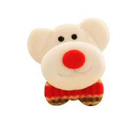 Christmas Flashing Light Up Brooch Pin Set with Bear Santa Snowman Designs Festive Party Wear Holiday Ornaments for Kids Events (D, One Size)