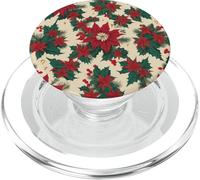 Christmas Florals, Flowers, Berries, Red, Greens, Holiday PopSockets PopGrip for MagSafe