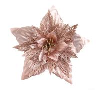 Christmas Flower Simulation Flower, 18X18cm Cloth And Plastic Tree Decoration For Holiday, Wedding, Party Or Home Décor()