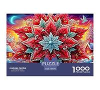 Christmas FlowerMagnificent 1000-Piece Jigsaw Puzzles for Adults Boasting Impossible-to-Difficult Level Challenging Puzzle Educational Games for Everyone - These Magnificent Jigsaw Puzzles Challenge