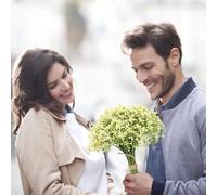 Christmas Flowers Artificial for Wind Bride Holding A Bouquet Full Star Foam Simulation Flower Flowers Fall Artificial Arrangements (Yellow, One Size)
