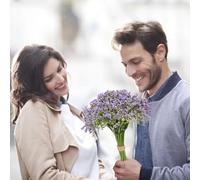 Christmas Flowers Artificial for Wind Bride Holding A Bouquet Full Star Foam Simulation Flower Flowers Fall Artificial Arrangements (Purple, One Size)