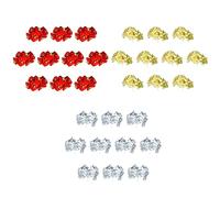 Christmas Flowers Artificial Poinsettia Garland Glitter Silver Home Decorations Craft Holiday Floral Accents 60pcs,Size 5cm for Christmas Tree Blue, for Holiday Centerpieces,Mantle