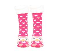 Christmas Fluffy Socks for Women, Funny Cute Warm Thermal Grip Socks Ladies Non Slip Fuzzy Fleece Lined Sock with Grippers Bed Sock Thick Fleece lined Christmas Stockings for Friends and Family