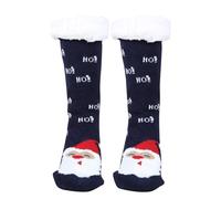 Christmas Fluffy Socks for Women, Funny Cute Warm Thermal Grip Socks Ladies Non Slip Fuzzy Fleece Lined Sock with Grippers Bed Sock Thick Fleece lined Christmas Stockings for Friends and Family