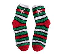 Christmas Fluffy Socks Womens, Socks Women 6-8, Cartoon Breathable Thermal Winter Socks Warm Knitting Soft Thick Bed Sock Colourful Sock for Festival Party Home Office School Work