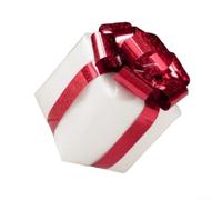 Christmas Foam Box Ornament, Faux Wrapped Package Hanging Decor for | Tree and Table Centrepiece, Under Tree Fake Parcel Prop, Festive Village Scene Decoration