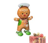 Christmas Foil Balloons, 155x83cm | Christmas Inflatable Balloon with Santa Claus, Snowman, Gingerbread Man Design, Nutcracker Foil Balloon for Christmaѕ | Party Home Decor