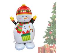 Christmas Foil Balloons,Large Standing Balloons Christmas Figures | Parties Supplies Holiday Balloons, Inflatable Santa Gingerbread Walnut Man for Home Restaurant