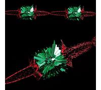 Christmas Foil Ceiling Decoration 20cm 4 Section Full Garland - Green/Red
