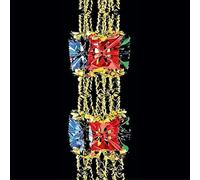 Christmas Foil Garland Multicoloured Hanging Ceiling Decoration 2.7m x 33cm