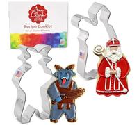 Christmas Folklore 2-Pc. Cookie Cutter Set Made in the USA by Ann Clark, Krampus, Saint Nicholas