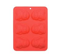 Christmas Fondant Molds | 6-Cavity Silicone Baking Mould - Gummy Making Moulds,for Home Bakers Jelly Fudge Dessert Lovers Party Planners Cooking Beginners Kitchen School Events Pastry Chefs