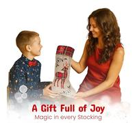 Christmas Food Hampers with Chocolate Selection, Hot Chocolate Bombe, Shortbread Biscuits, Festive Cup, Card and Stocking - Luxury Christmas Treats Gift Set