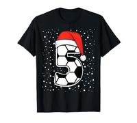 Christmas Football 5 Year Old Boys Santa Xmas T-Shirt