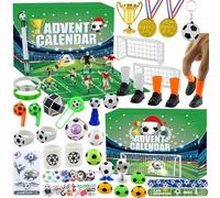 Christmas Football Advent Calendar 2025, Advent Calendar for Kids Boys 24 Days Surprise Football Present Set Football Themed