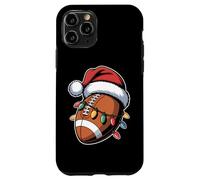 Christmas Football Santa Hat Lights Holiday Funny Xmas Case for iPhone 11 Pro
