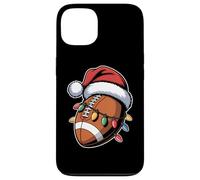 Christmas Football Santa Hat Lights Holiday Funny Xmas Case for iPhone 13