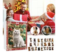 Christmas for Cat Lovers - 24 Days Cute Kittens Ornaments Christmas 2025 Countdown - 2D Acrylic Cat Pendant for Adults Family Party Tree Mirror - Decoratio