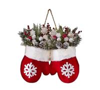 Christmas for the Front Door - Seasonal Decoration Garland Glove Design - Red Berry Grapes - For Indoor and Outdoor Use Wall Window Parties Front Door and