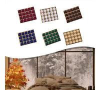 Christmas For Tree Velvet Flocking Ball Ornaments Set of 20 with Soft Plush and Unique Shape for Elegant Holiday Decoration (Slate Green)