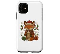 Christmas Fox with Cocoa and Gifts Cute Holiday Design Case for iPhone 11