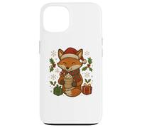 Christmas Fox with Cocoa and Gifts Cute Holiday Design Case for iPhone 13