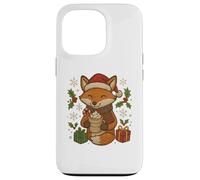 Christmas Fox with Cocoa and Gifts Cute Holiday Design Case for iPhone 13 Pro