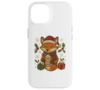 Christmas Fox with Cocoa and Gifts Cute Holiday Design Case for iPhone 14