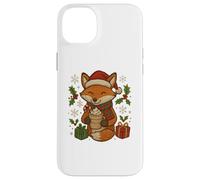 Christmas Fox with Cocoa and Gifts Cute Holiday Design Case for iPhone 14 Plus