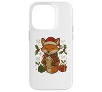 Christmas Fox with Cocoa and Gifts Cute Holiday Design Case for iPhone 14 Pro