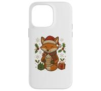 Christmas Fox with Cocoa and Gifts Cute Holiday Design Case for iPhone 14 Pro Max