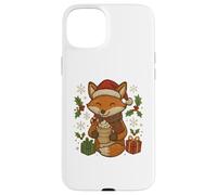 Christmas Fox with Cocoa and Gifts Cute Holiday Design Case for iPhone 15 Plus