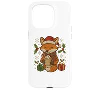 Christmas Fox with Cocoa and Gifts Cute Holiday Design Case for iPhone 15 Pro