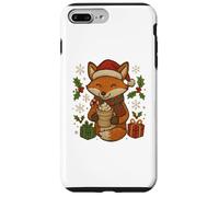 Christmas Fox with Cocoa and Gifts Cute Holiday Design Case for iPhone 7 Plus/8 Plus