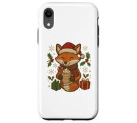 Christmas Fox with Cocoa and Gifts Cute Holiday Design Case for iPhone XR