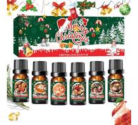 Christmas Fragrance Oil - 6 Pieces of Solution | Oil for Making Fragrances, for Environment Relaxation Bedroom Bathroom Home Evenings Men Women