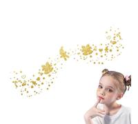 Christmas Freckles Face 6 Pieces Christmas Gold-Foil Makeup Patches | Temporary Speckles Stickers for Kids Teens Adults Gatherings Themed Event School Plays Carnival Concerts Masquerade SDBT-006