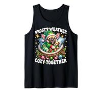 Christmas Frenchie Cute Winter Sayings for Sweater Weather Tank Top