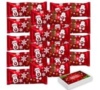 Christmas Friends Assorted Milk Chocolate Figures Bulk Box - 8.2g Festive Shapes - Fun Holiday Treats for Sharing, Gifting, Stockings, Parties & Christmas Celebrations (40 x Packs)