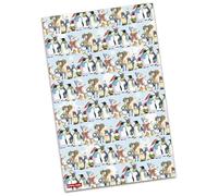 Christmas Friends Cotton Tea Towel Printed in The UK