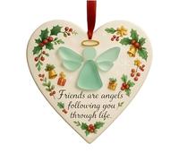 Christmas Friendship Decorations, Best Friend Matching Ornament Set, Sentimental Keepsake Gift, Adds Warmth And Meaning To The Holiday Season, Pack Of 2 Design.