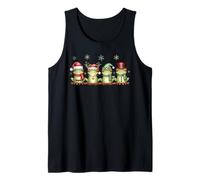 Christmas Frog Funny Men Women Kids Cute Hoppy Xmas Frogs Tank Top