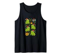 Christmas Froggies Holiday Frog Humor Cute Festive Tank Top