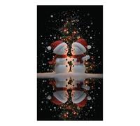 Christmas Front Door Decorations Cover, Christmas Fabric Door Cover With Elastic,Christmas Front Door Slip Cover Decorations,Christmas Elastic Fabric Front Door Cover (Multicolor H,1PC)