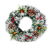 Christmas Front Door Wreath, Xmas Wreath Door Window Wall Hanging Ornaments, Christmas Garland For Holiday Wall Door Hanging Decor(20CM)