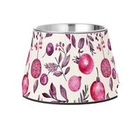 Christmas Fruits Safaris Pets Water&Food Bowls Non Skid Stainless Steel Cats Basic Bowls for Small Dogs Slow Down Eating